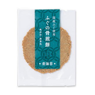 ふぐの骨煎餅　青海苔味(袋入り)　432円 (税込)