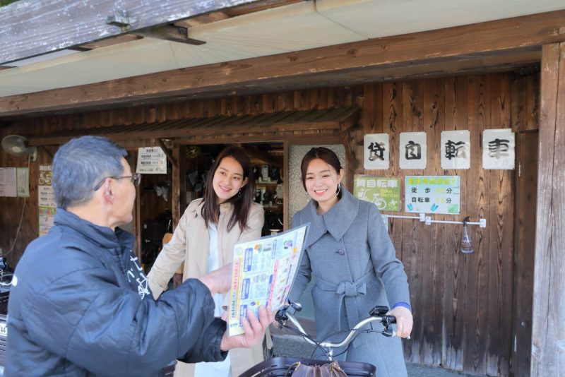 大森地区の町並み（レンタサイクル）