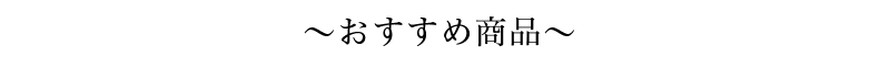 おすすめ商品